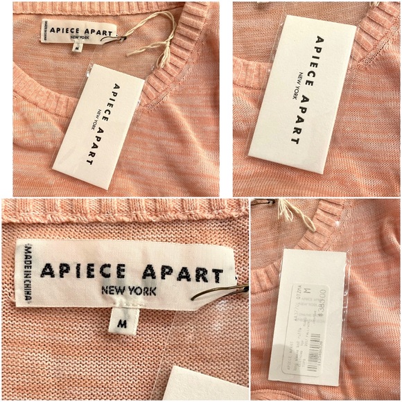 NWT Apiece Apart Long Sleeve Knit Ruffle Statement Sweater Top - Picture 11 of 12